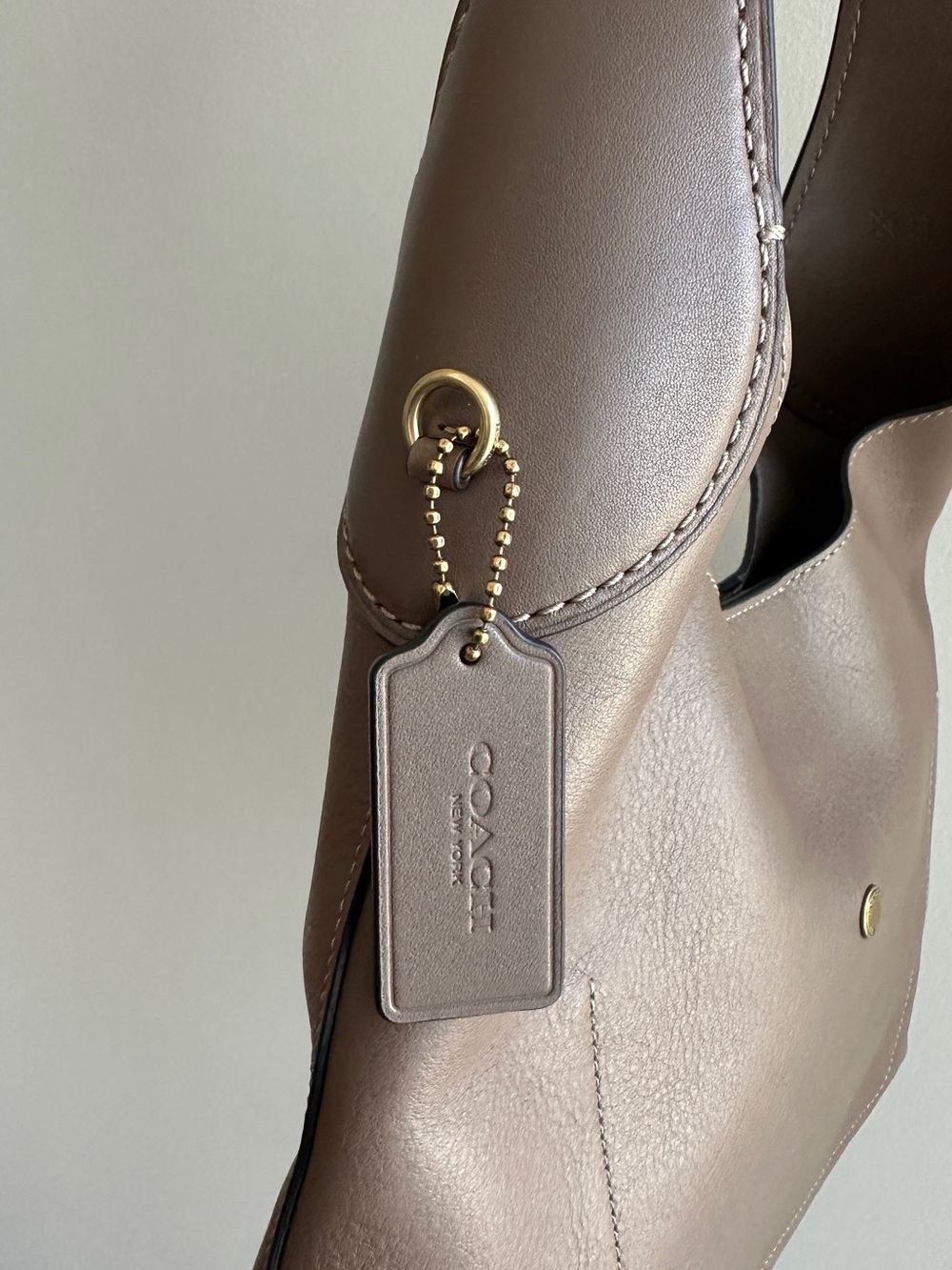 Coach Brooklyn Shoulder Bag 28, Brass/Soft Maple, NWOT - Picture 8 of 13